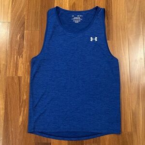 Under Armour The Tech Tank Royal Blue Athletic Tank Mens Sz M- Like New!